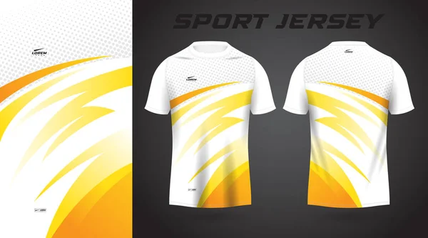 stock vector yellow shirt sport jersey design