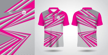 Pembe süblimleşme polo forma tasarımı