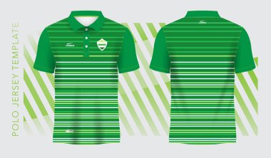 yeşil arkaplan ve desen soyut polo forma spor tasarımı