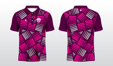 Polo pembe tişört spor forması tasarımı