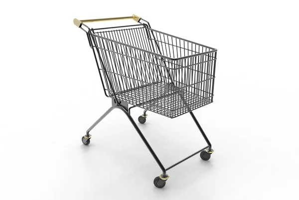 Shopping Cart Business Золото — стоковое фото