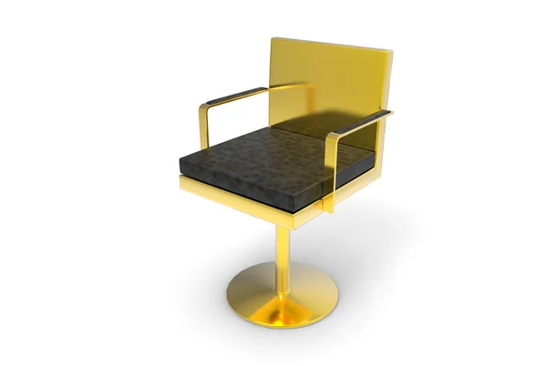 Nowoczesne Krzesło Boss Złoto — Zdjęcie stockowe