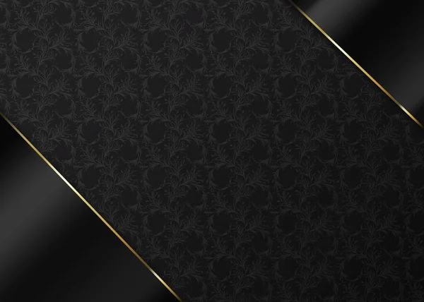 Luxury Black Gold Background Layout Template — Stock Photo, Image