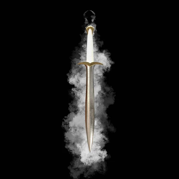 Mittelalterliches Schwert Mit Wolken — Stockfoto