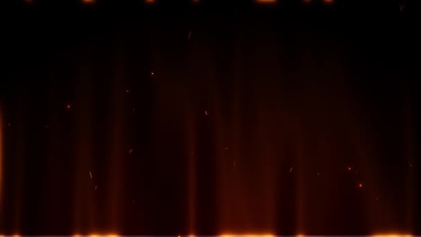Burning Ash Ember Fire Funks Backstage 30Sec Looping Background — Stockvideo