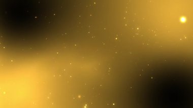 Altın Parçacıklar Galaktik Güneş Uzay Ortamı 'na Giderek Hareket Ediyor (43 Saniye 30 Fps Döngüsü)