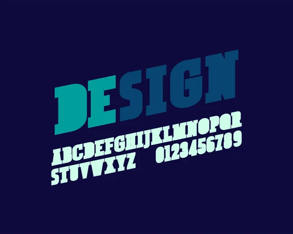 Набор Шрифтов Bold Modern Designer Векторном Формате — стоковый вектор