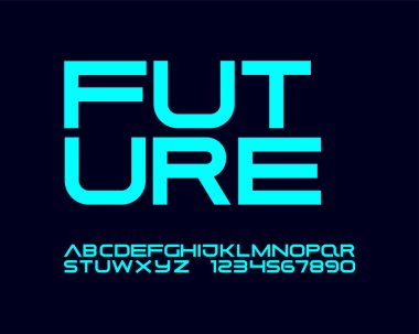 Gelecek yazı tipi vektör biçiminde ayarlandı