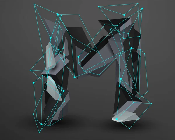 Ensemble Polices Edgy Grey Crystal Designer — Image vectorielle