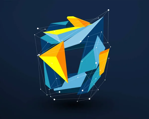 Futuristic Prism Vector Letter — Image vectorielle