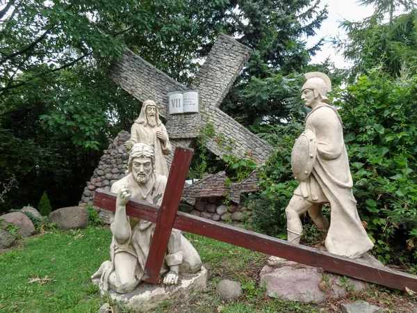基督受难的雕塑 基督受难的雕塑 — 图库照片