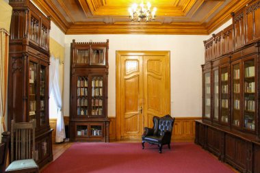 Polonya, Wilanow 'daki kraliyet sarayındaki kütüphane.