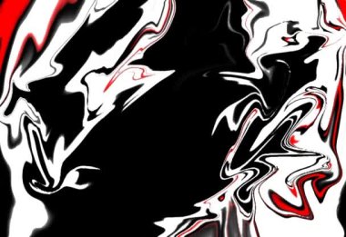 Sıvı hareket kırmızı ve beyaz