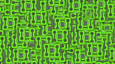 Canlandırılmış zar yağmuru arka planı, yeşil ekran zarları