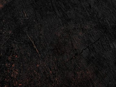 close-up of black soil on ground background