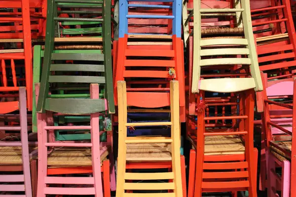 Background Colorful Chairs — Stock Photo, Image