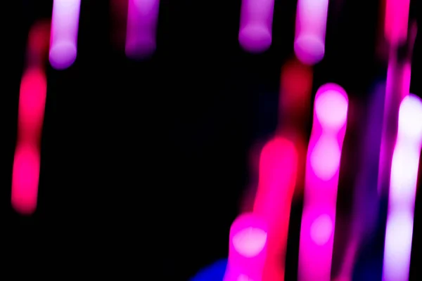 Raggi Luminosi Neon Lampeggiano Brillano Nero Strisce Chiare Colore Elettrico — Foto Stock