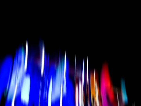 Abstraktní Tmavý Neon Rozostřené Boke Pozadí Rozmazaný Efekt Koncept Štěstí — Stock fotografie