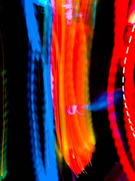 Moderní Neonové Barvy Rozmazané Pohyb Ohniska Tmavé Textury Uhlí — Stock fotografie