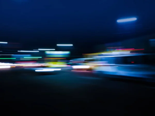 City blur view cityscape with office building landscape at night.