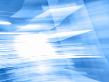 Geniş modern tıbbi tesiste bulanık bokeh koridoru. Soyut ışıklarla bulanık yeni hastane.