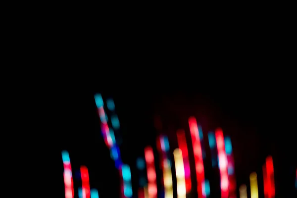 Světlý Neonový Abstrakt Černém Pozadí Rozmazaný Efekt — Stock fotografie