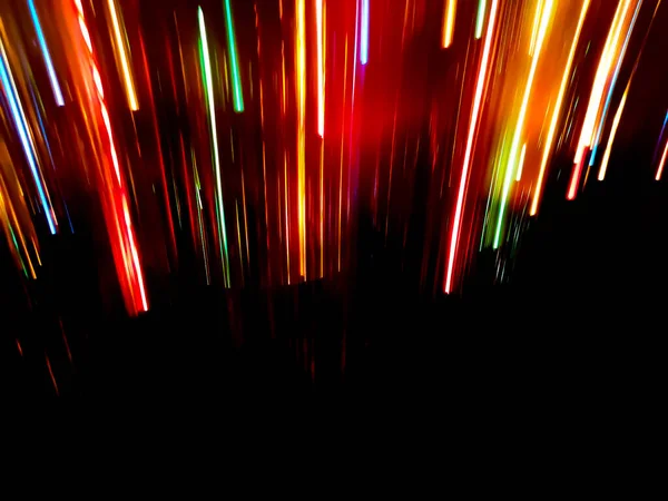 Světelné Neonové Abstraktní Lampy Černém Pozadí Rozmazaný Efekt Rainbow Neon — Stock fotografie