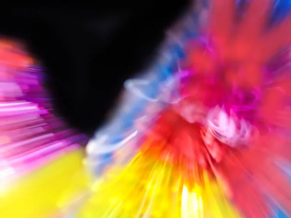 虹色の抽象的な滑らかな遷移虹色のネオン色の黒 — ストック写真