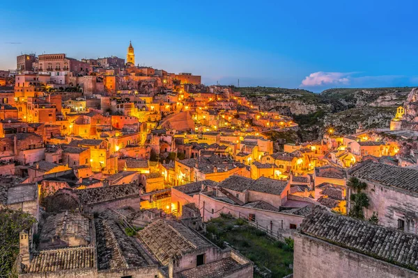イタリアのプーリアのマテーラの街の風景 — ストック写真