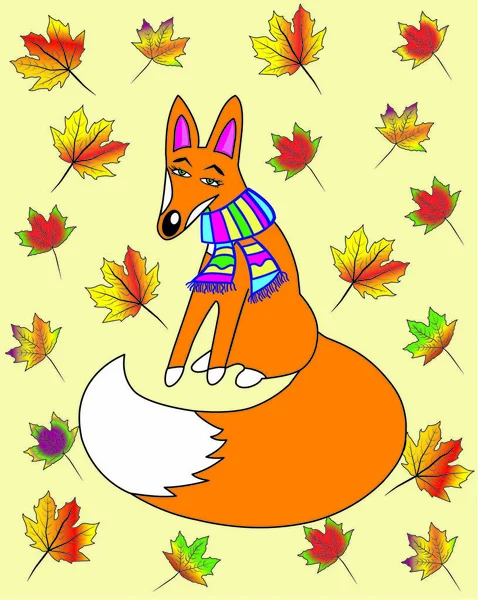 stock vector Fox. Color image of an animal.Vector illustration.CMYK color.300 dpi.Flat design.