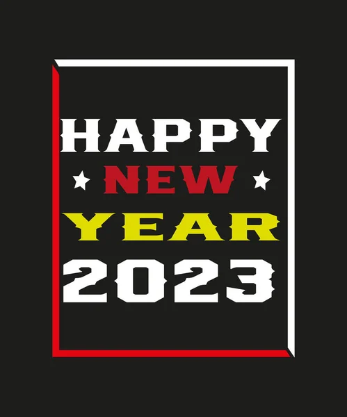 Happy New Year 2023 Shirt New Year Celebration Shirt Design — Stock Vector