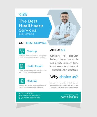 Temiz ve Modern Tıbbi Uçuş Tasarımı. 