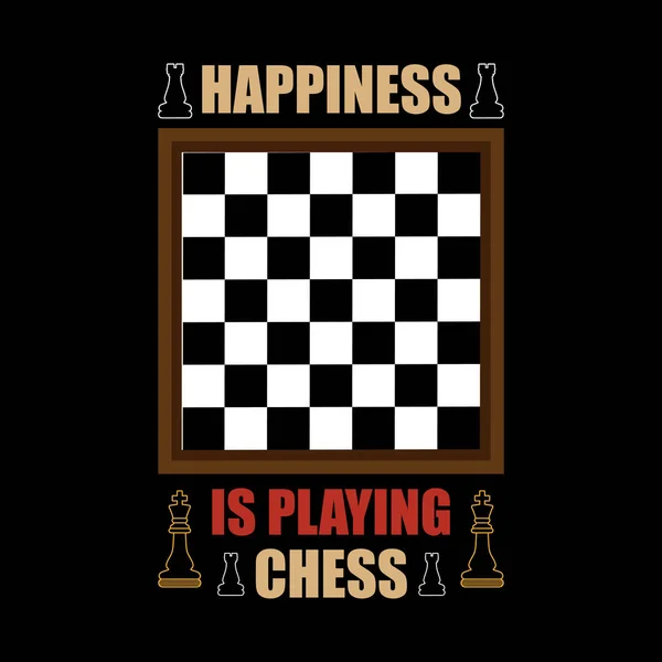 Chess Shirt Design — Image vectorielle