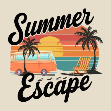 Summer Fiape- Summer tişört tasarımı. 