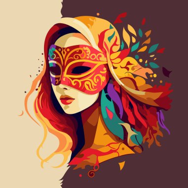 Fictional person in costume at the carnival celebrating the holiday