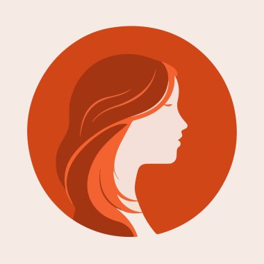 Generic profile image for Caucasian woman in an orange color style