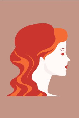 Illustration of adult woman illustrating international women's day with fictional character not based on real model