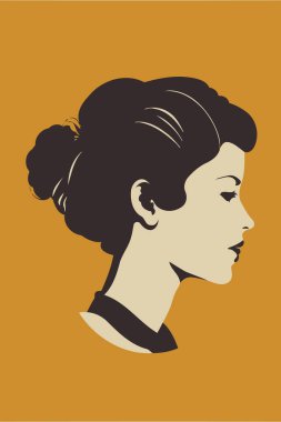 Illustration of adult woman illustrating international women's day with fictional character not based on real model