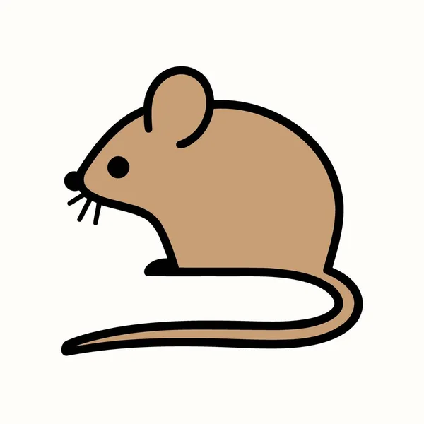 Vector Illustration Small Rodent Mammal Animal Isolated — Vetor de Stock