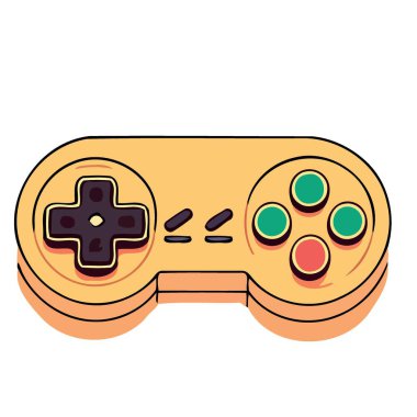 technological object electronic video game controller vector illustration