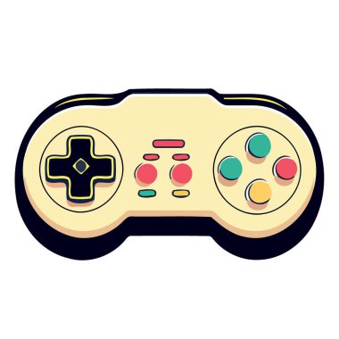 technological object electronic video game controller vector illustration