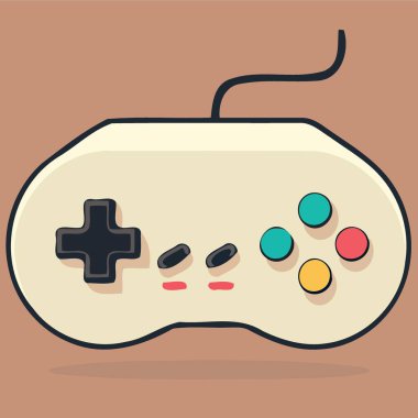 technological object electronic video game controller vector illustration