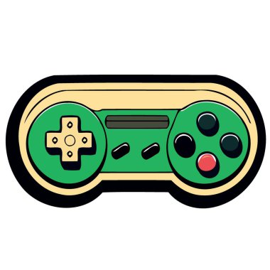 technological object electronic video game controller vector illustration