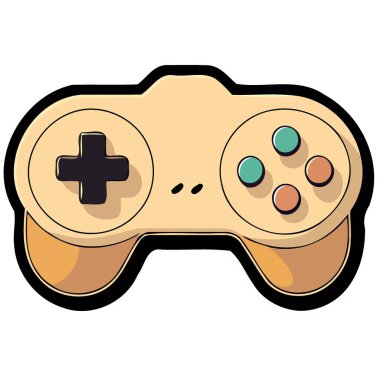 technological object electronic video game controller vector illustration
