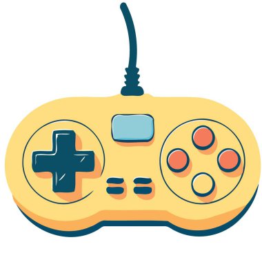 technological object electronic video game controller vector illustration