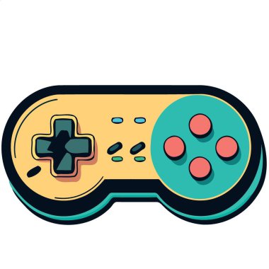 technological object electronic video game controller vector illustration