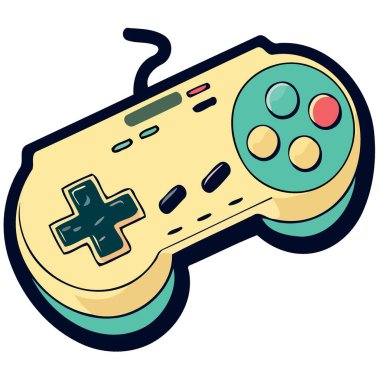 technological object electronic video game controller vector illustration