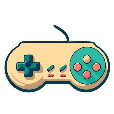 technological object electronic video game controller vector illustration