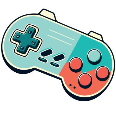 technological object electronic video game controller vector illustration