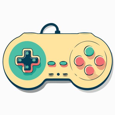 technological object electronic video game controller vector illustration